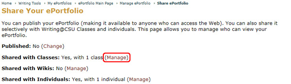Managing Class Access